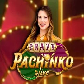 Crazy Pachinko online game logo by Evolution on yepcasinoo.com